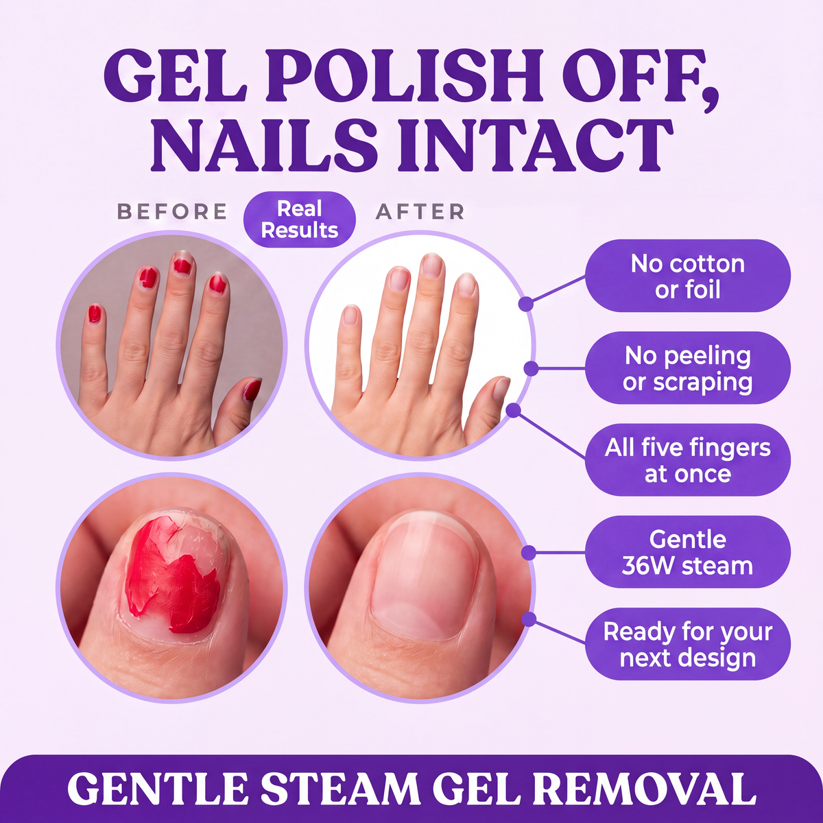 Steam Gel Polish Remover